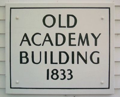 The Granville Academy, c.1833 Sign image. Click for full size.