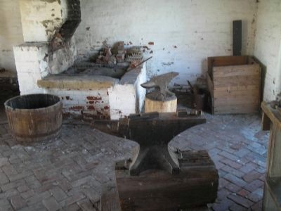 Inside the Blacksmith Shop. Click for full size. Inside the Blacksmith Shop image. Click for full size.