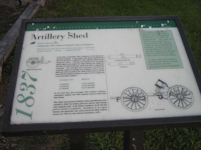 Artillery Shed Marker image. Click for full size.