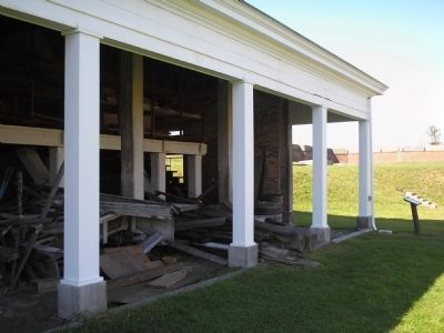 Fort Mifflin's Artillery Shed image. Click for full size.