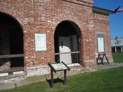 Marker at Fort Mifflin. Click for full size. Marker at Fort Mifflin image. Click for full size.