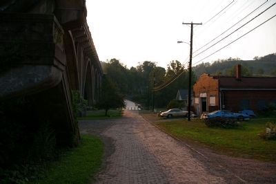 View across the bridge, looking west. image. Click for full size.
