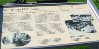 War in the Philippines Marker image. Click for full size.