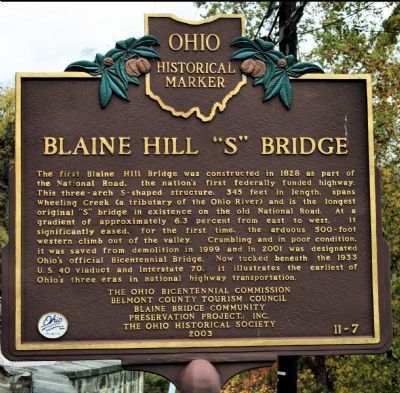 Blaine Hill "S" Bridge Marker image. Click for full size.
