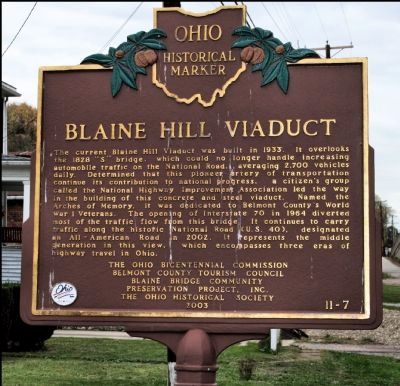 Blaine Hill Viaduct Marker image. Click for full size.