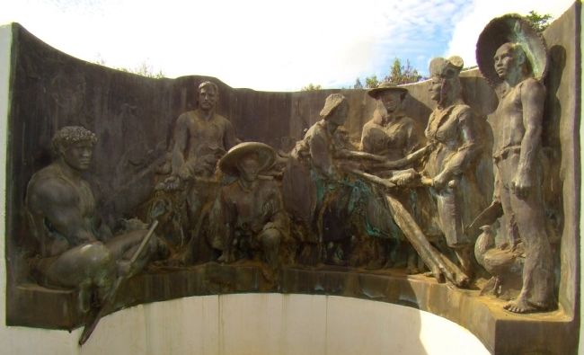 The Sugar Monument – The Hawaii Sugar Industry Workers image. Click for full size.
