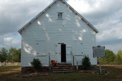 Shiloh Methodist Church and Marker image. Click for full size.