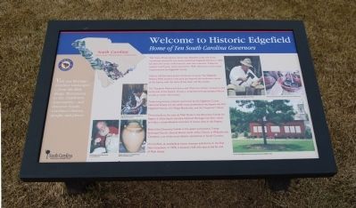 Welcome to Historic Edgefield Marker. Click for full size. Welcome to Historic Edgefield Marker image. Click for full size.