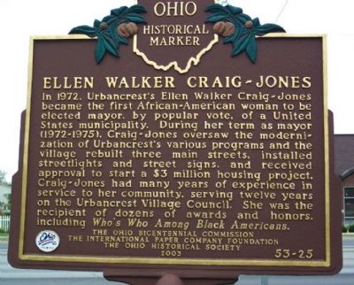 Ellen Walker Craig-Jones Marker image. Click for full size.