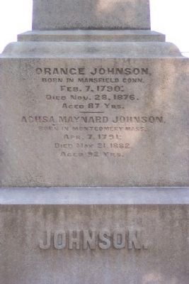 Orange Johnson Monument image. Click for full size.