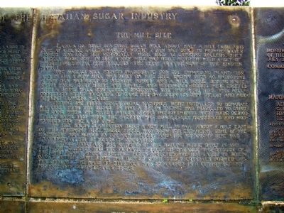 The Sugar Monument – The Mill Site image. Click for full size.
