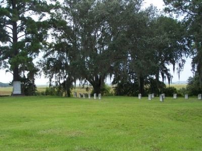 To The Soldiers Of Fort King George Marker and British Soldiers Gravestones image. Click for full size.