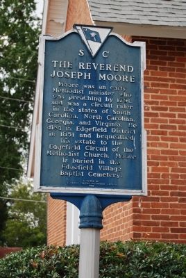 The Reverend Joseph Moore Marker image. Click for full size.
