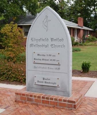 Edgefield United Methodist Church Sign image. Click for full size.