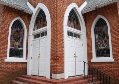 Edgefield United Methodist Church -<br>Front Entrance image. Click for full size.