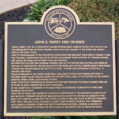 John S. Rarey and Cruiser Marker image. Click for full size.