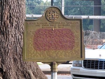 Duplicate Battle Between Confederate Gunboats and Union Field Artillery Marker image. Click for full size.