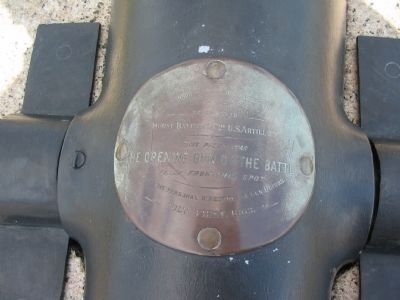 Gun That Fired the First Shot. Click for full size. Gun That Fired the First Shot image. Click for full size.