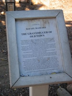 Gravedigger of Old Town Marker. Click for full size. Gravedigger of Old Town Marker image. Click for full size.