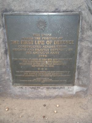 The First Line of Defence Marker. Click for full size. The First Line of Defence Marker image. Click for full size.