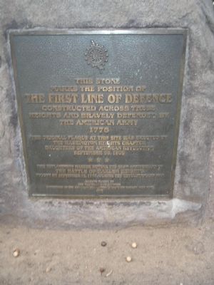 The First Line of Defence Marker image. Click for full size.