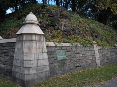 Marker at Trinity Cemetery in Manhattan. Click for full size. Marker at Trinity Cemetery in Manhattan image. Click for full size.