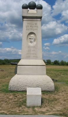 Hall's 2nd Maine Battery Monument image. Click for full size.
