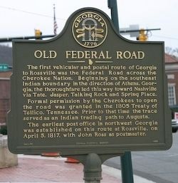 Old Federal Road Marker. Click for full size. Old Federal Road Marker image. Click for full size.