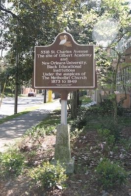 Gilbert Academy and New Orleans University Marker image. Click for full size.