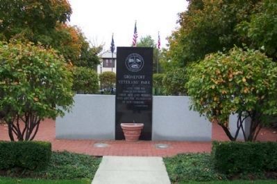 Groveport Veterans' Park Monument </b> (rear) image. Click for full size.