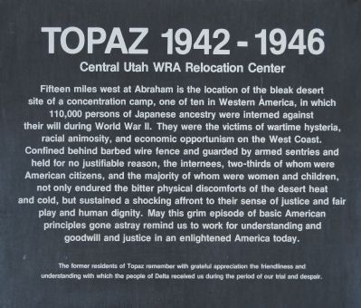 Topaz 1942 - 1946 Marker image. Click for full size.