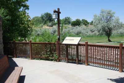 Marker along canal. Click for full size. Marker along canal image. Click for full size.
