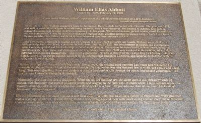 William Elias Abbott Marker. Click for full size. William Elias Abbott Marker image. Click for full size.