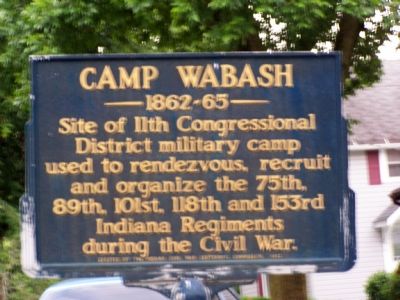 Camp Wabash Marker image. Click for full size.