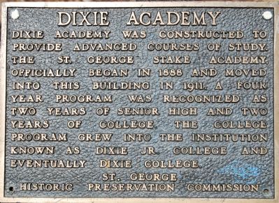 Dixie Academy Marker. Click for full size. Dixie Academy Marker image. Click for full size.