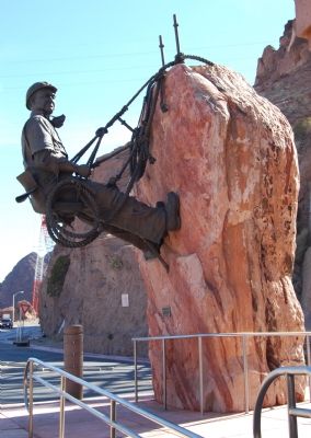 High Scaler Sculpture on rock wall image. Click for full size.