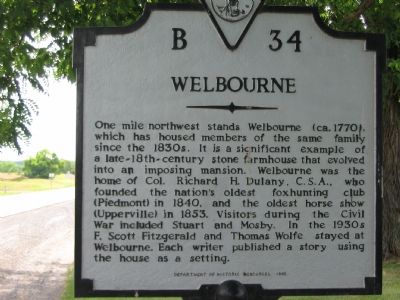 Welbourne Marker image. Click for full size.