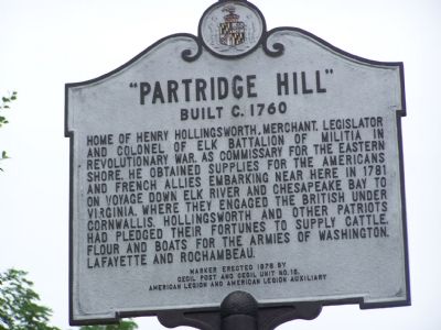 "PARTRIDGE HILL" Built c. 1760 Marker. Click for full size. "PARTRIDGE HILL" Built c. 1760 Marker image. Click for full size.