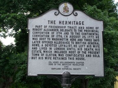 The Hermitage Marker. Click for full size. The Hermitage Marker image. Click for full size.
