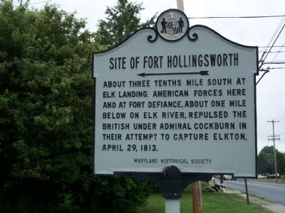 Site of Fort Hollingsworth Marker. Click for full size. Site of Fort Hollingsworth Marker image. Click for full size.