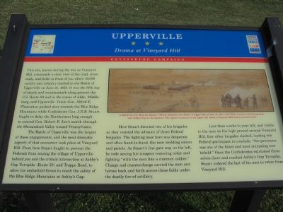 Upperville – Drama at Vineyard Hill Marker image. Click for full size.