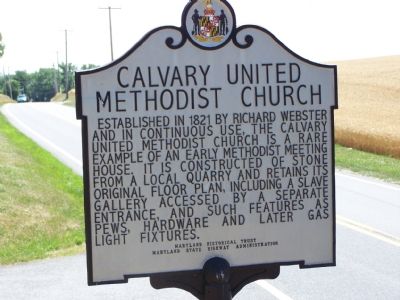 Calvary United Methodist Church Marker. Click for full size. Calvary United Methodist Church Marker image. Click for full size.