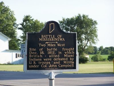 Battle of Mississinewa Marker image. Click for full size.