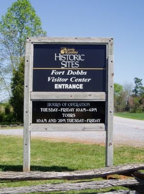 Entrance to Fort Dobbs State Historic Site image. Click for full size.