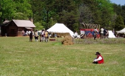 Living History at Fort Dobbs image. Click for full size.