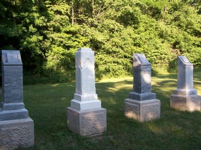 Markers in the Miami Indian Cemetery. image. Click for full size.