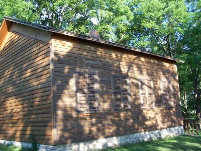 Side of the school house. image. Click for full size.
