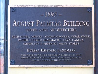 August Palmtag Building Marker image. Click for full size.