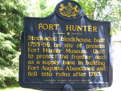 Fort Hunter Marker image. Click for full size.