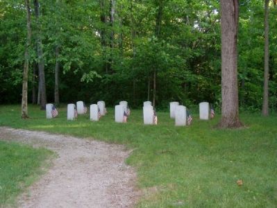 Graves of the U.S. soldiers who lost their lives. image. Click for full size.